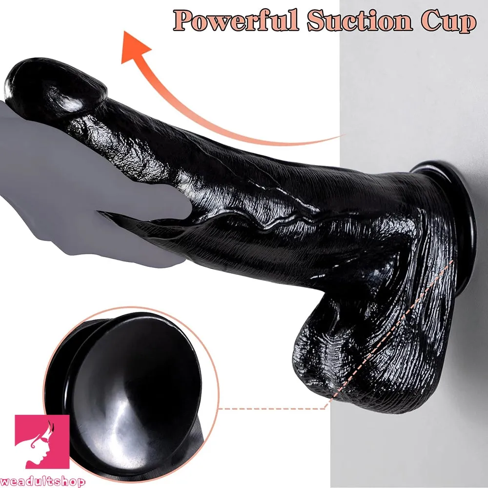 12.2in Thick Huge Real Skin Feeling Dildo Female Male Sexy Penis Sucker