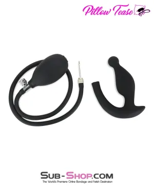 2320M      Inflatable Rubber Butt Plug with Removable Pump