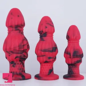 4.72in 5.51in 6.3in Silicone Fantasy Soft Anal Plug Dildo For Vaginal Massager