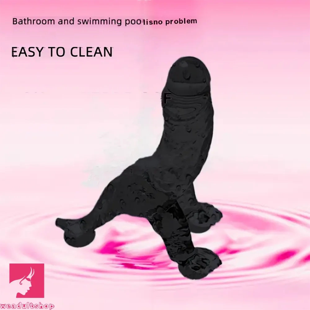 7.81in Silicone Soft Dinosaur Simulated Cock Dildo With Strong Suction Cup