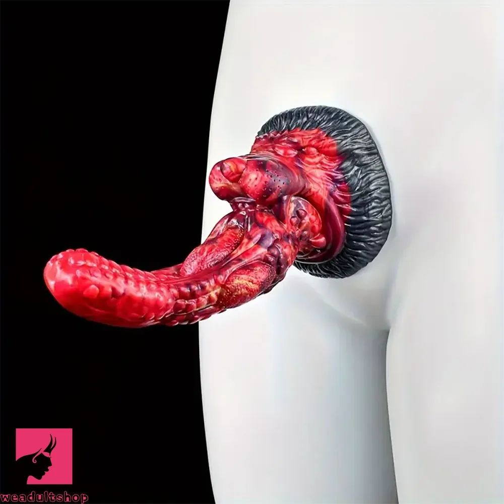 8.1in Soft Silicone Monster Dildo For Men Women Couple Skin Feel Butt Plug