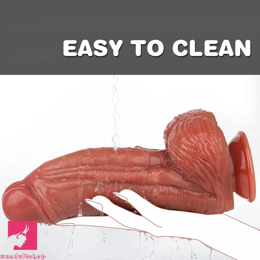 8.46in 9.45in Dual Density Silicone Soft Big Skin Dildo For Female Sex