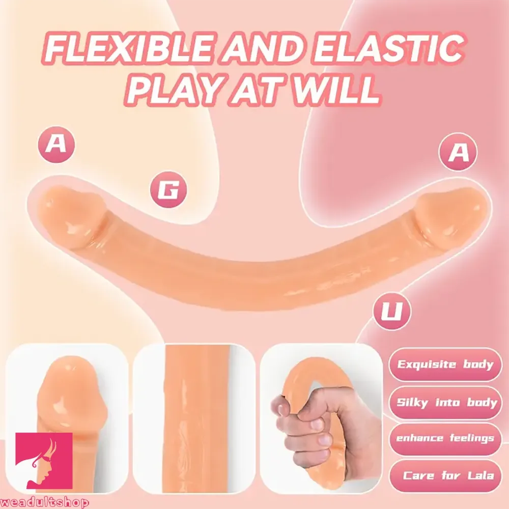 9.8in Realistic Dual-Sided Lifelike Big Dildo For Penis G Spot Stimulation