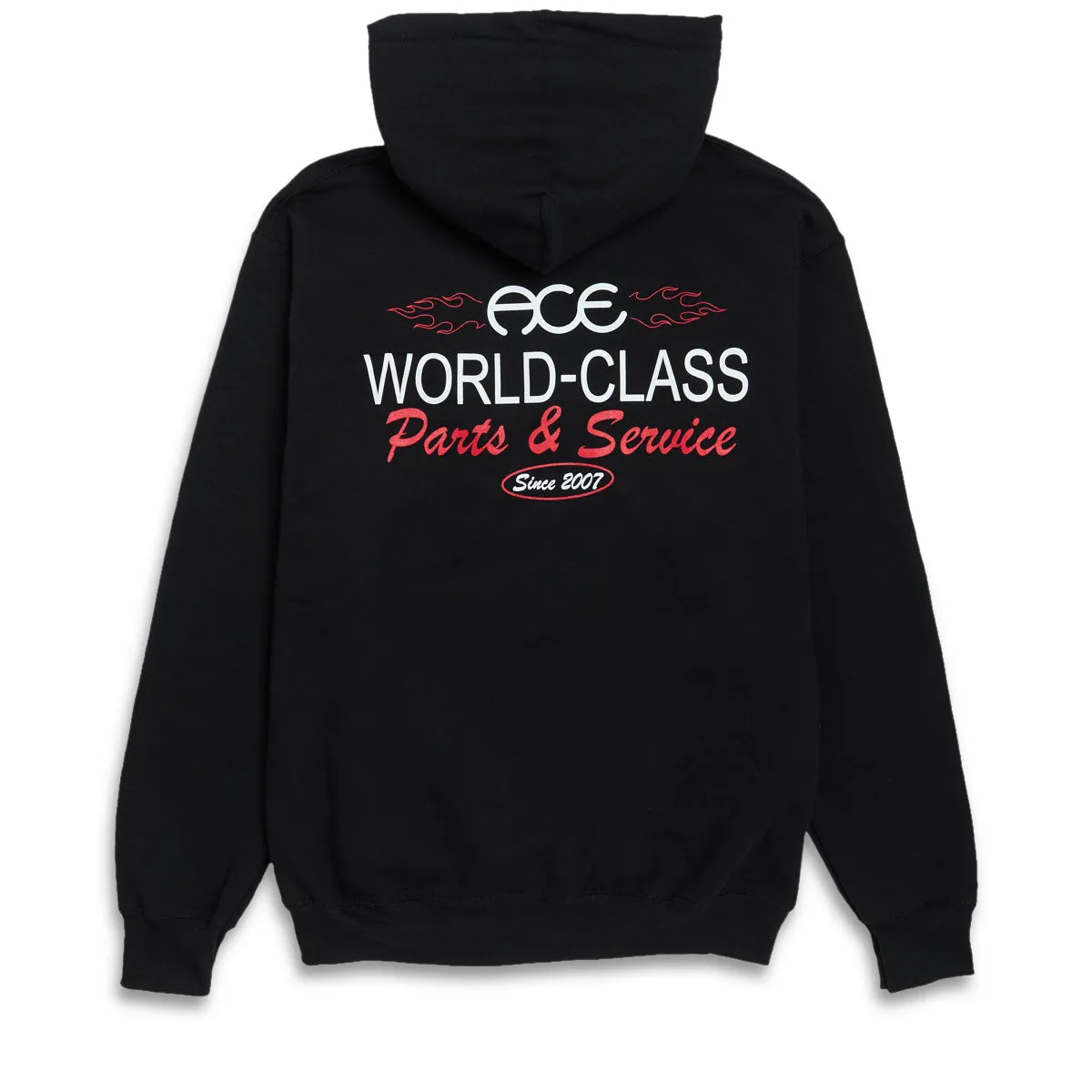 Ace Pinstripe Hoodie - Black