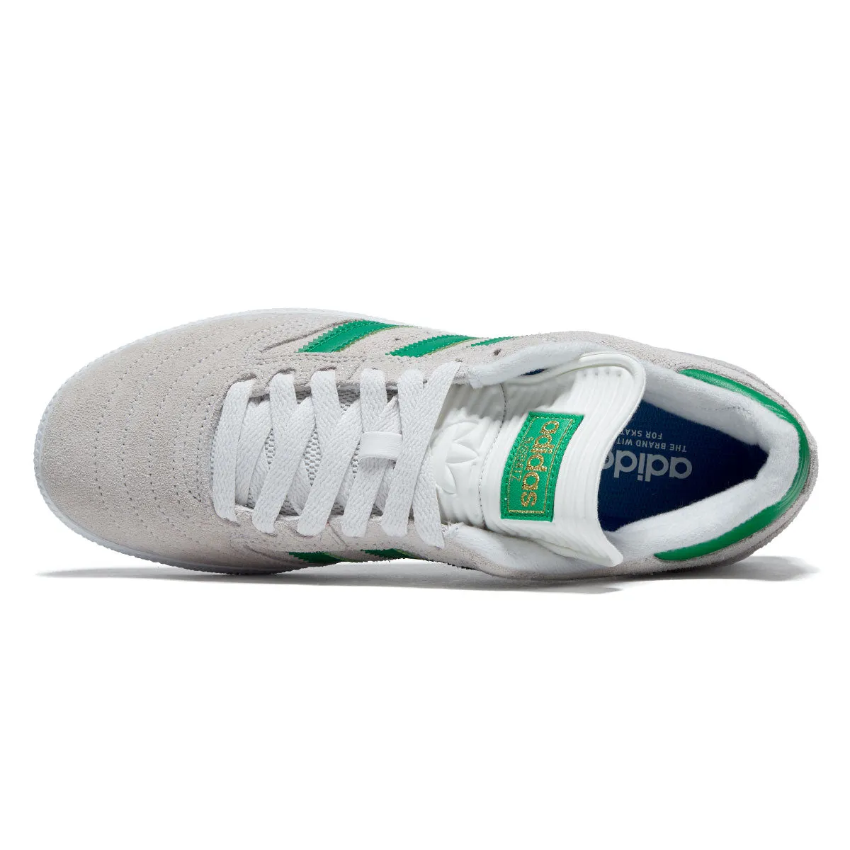 Adidas Busenitz Shoes - Crystal White/Crystal White/Gold Metallic