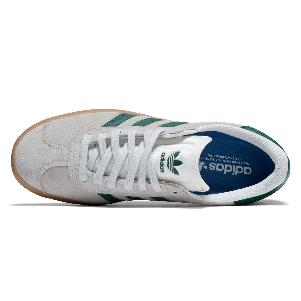 Adidas Gazelle ADV Shoes - Crystal White/Crystal White/Gum