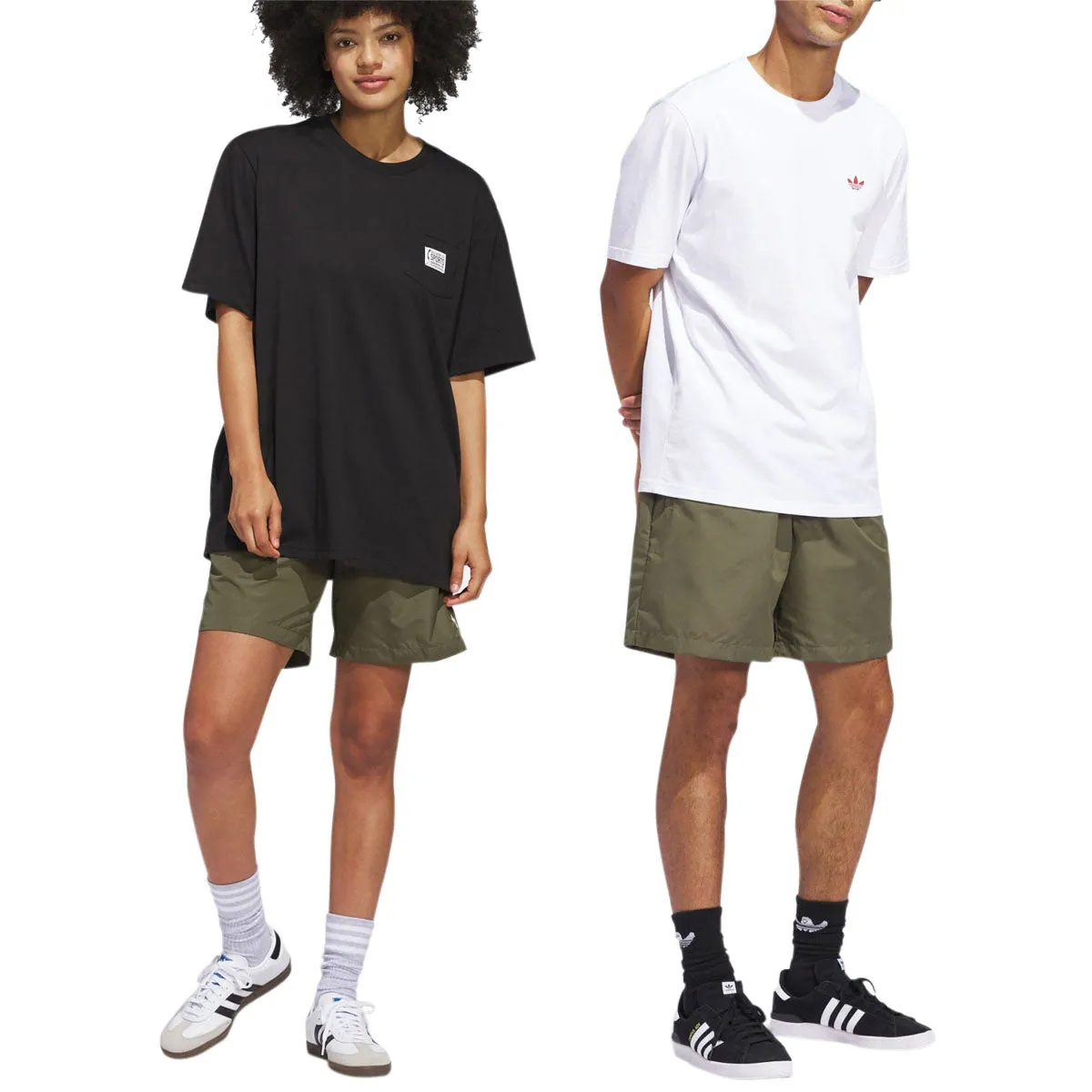 Adidas Water 2 Shorts - Olive Strata/White