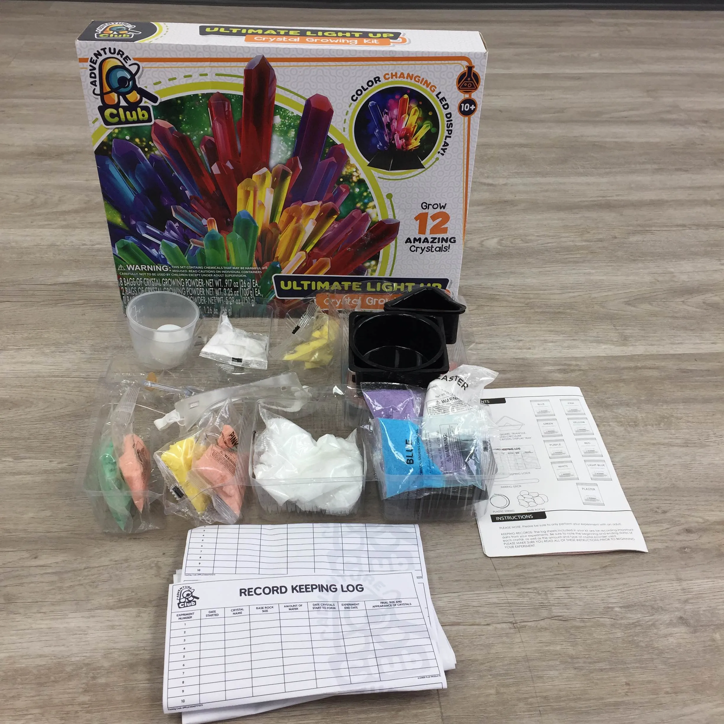 Adventure Club Ultimate Light-Up Crystal Growing Kit