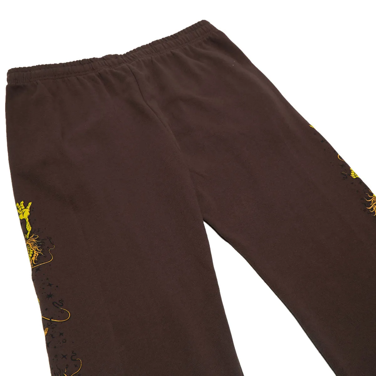 Anti-Hero Grimple Stack Sweat Pants - Brown/Orange/Yellow/Black