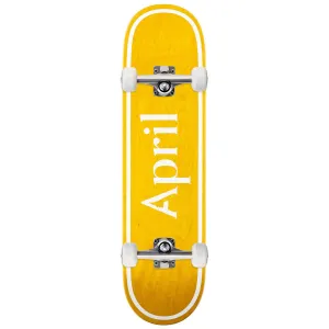 April OG Logo Skateboard Complete - Yellow - 8.00"