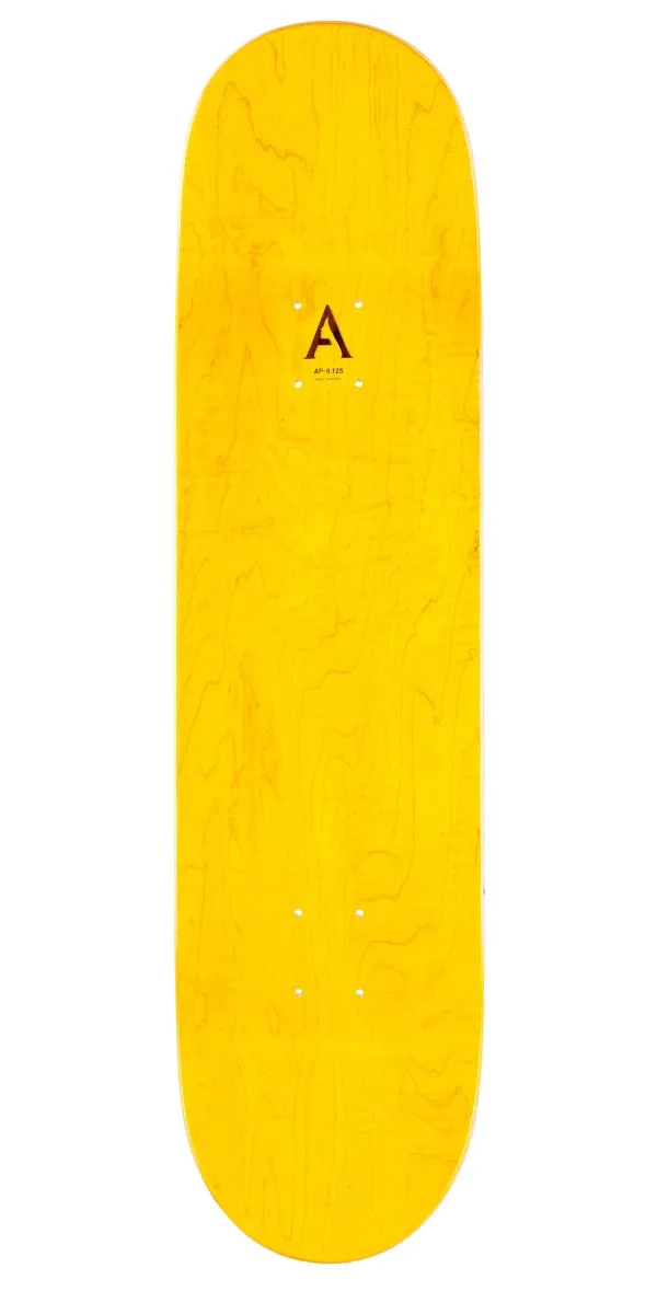 April Shane Script Logo Skateboard Complete - Yellow - 8.125"