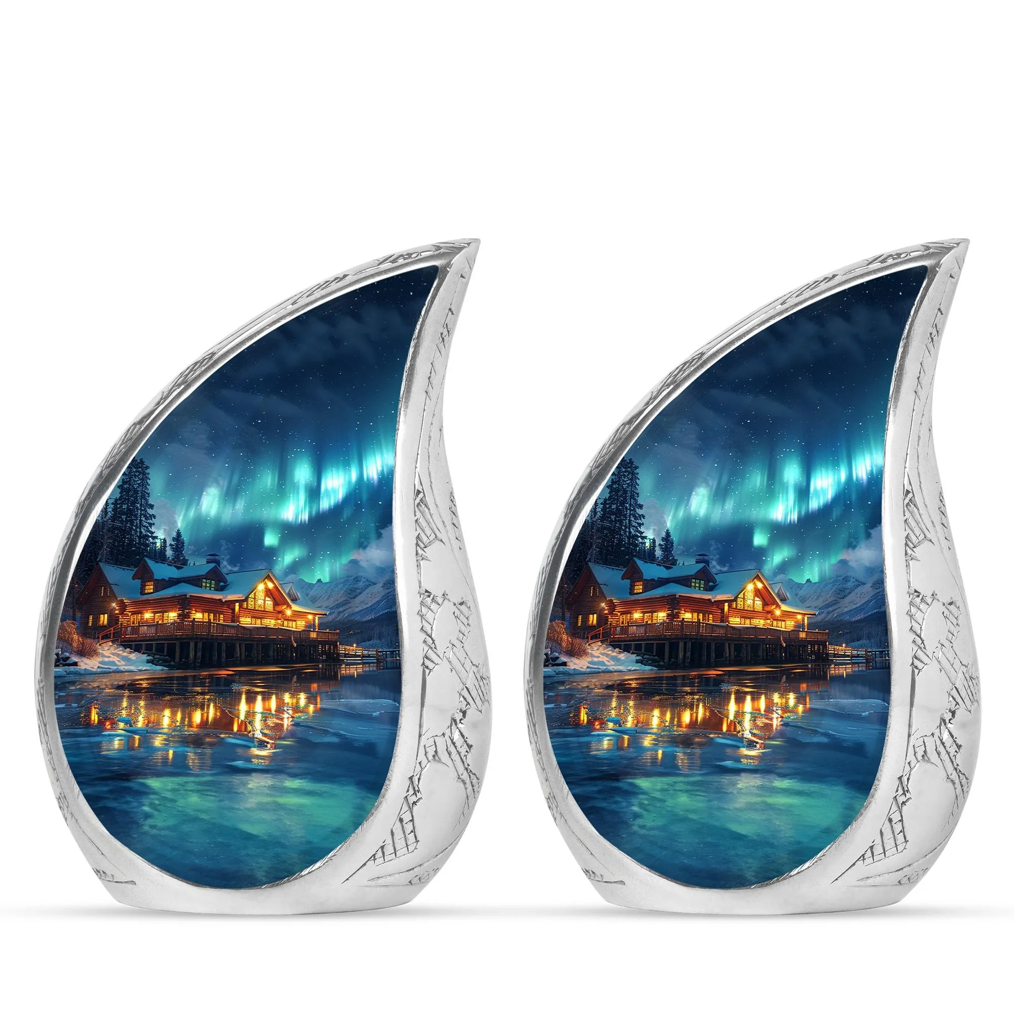 Aurora Borealis Cremation Adult Size Urns Memorial & Funeral Urn