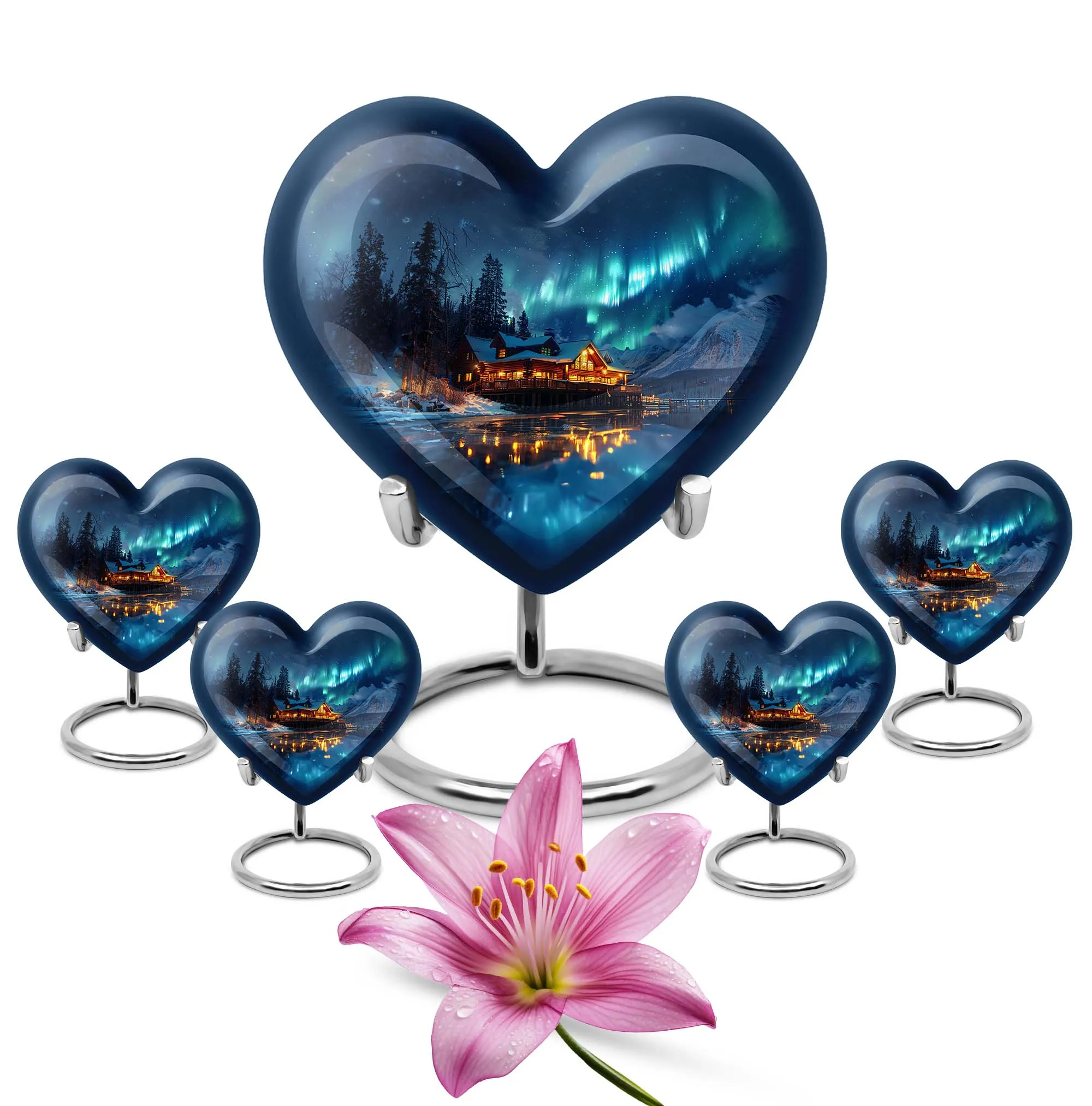 Aurora Borealis Cremation Adult Size Urns Memorial & Funeral Urn
