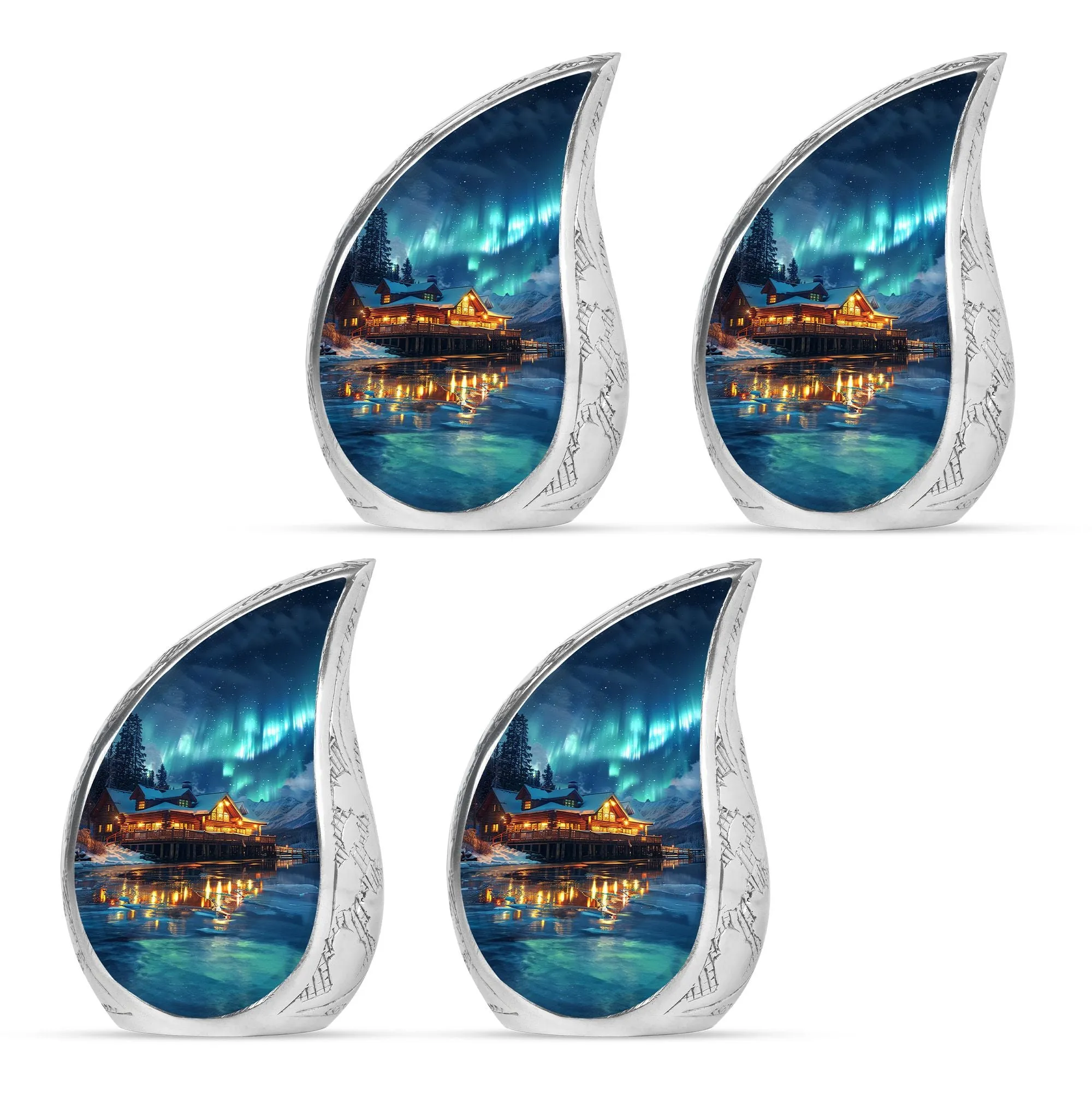 Aurora Borealis Cremation Adult Size Urns Memorial & Funeral Urn