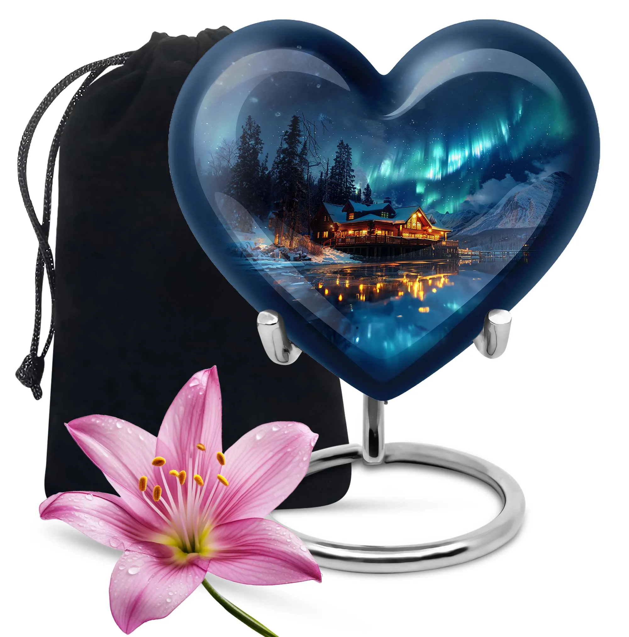 Aurora Borealis Cremation Adult Size Urns Memorial & Funeral Urn