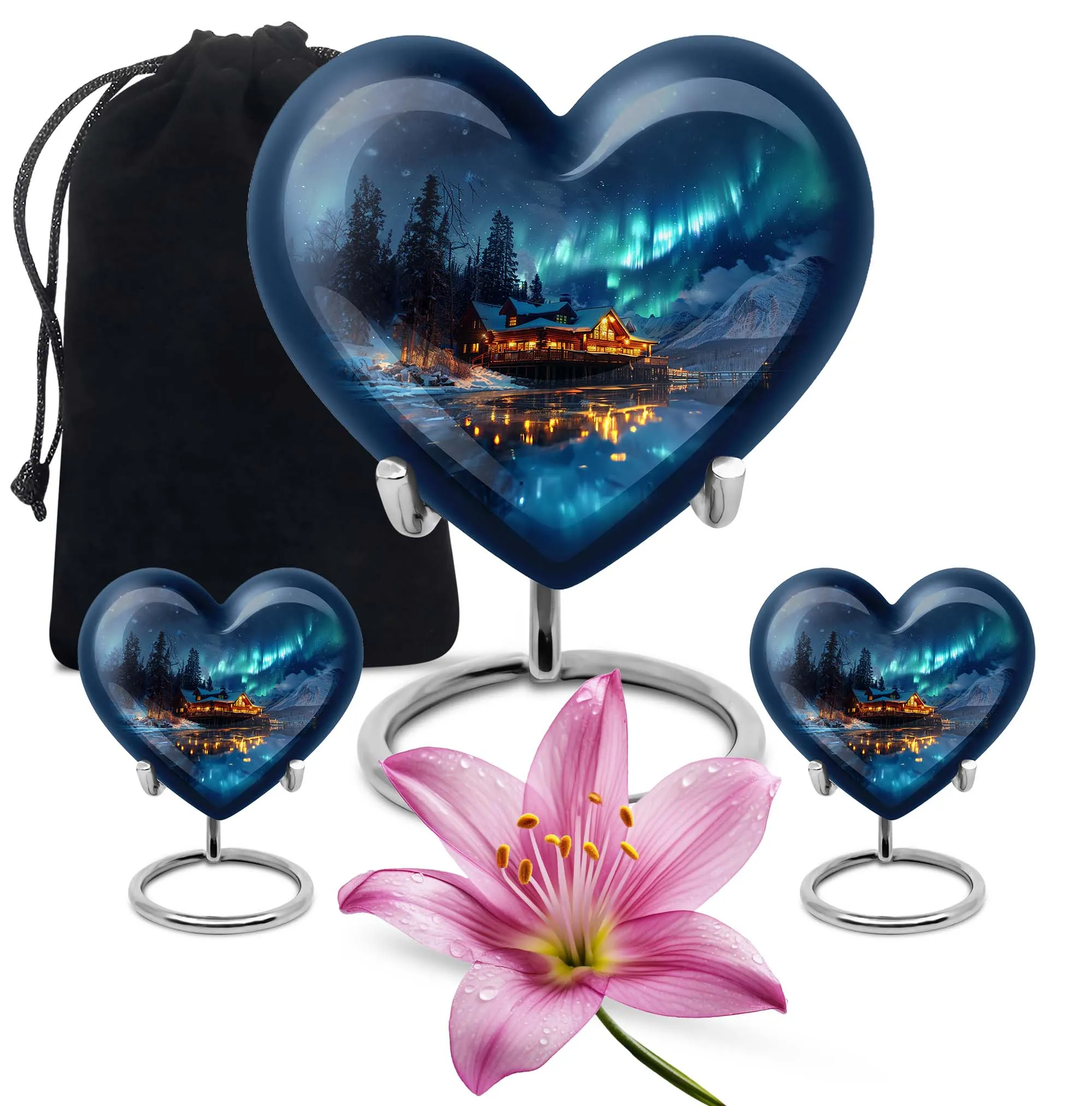 Aurora Borealis Cremation Adult Size Urns Memorial & Funeral Urn