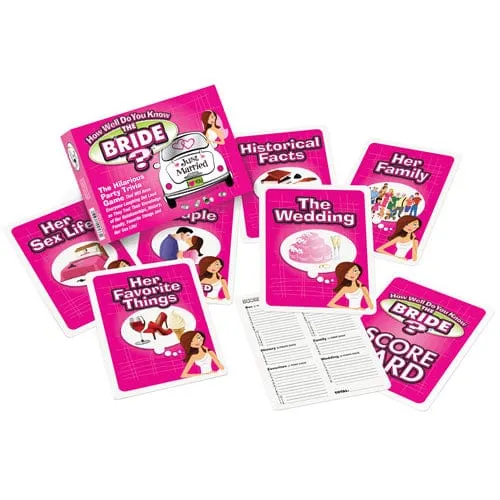 Ball and Chain - How Well Do You Know The Bachelorette Bride Party Trivia Card Game