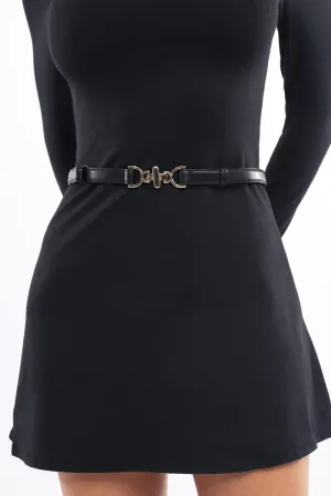 Black Adjustable Belt