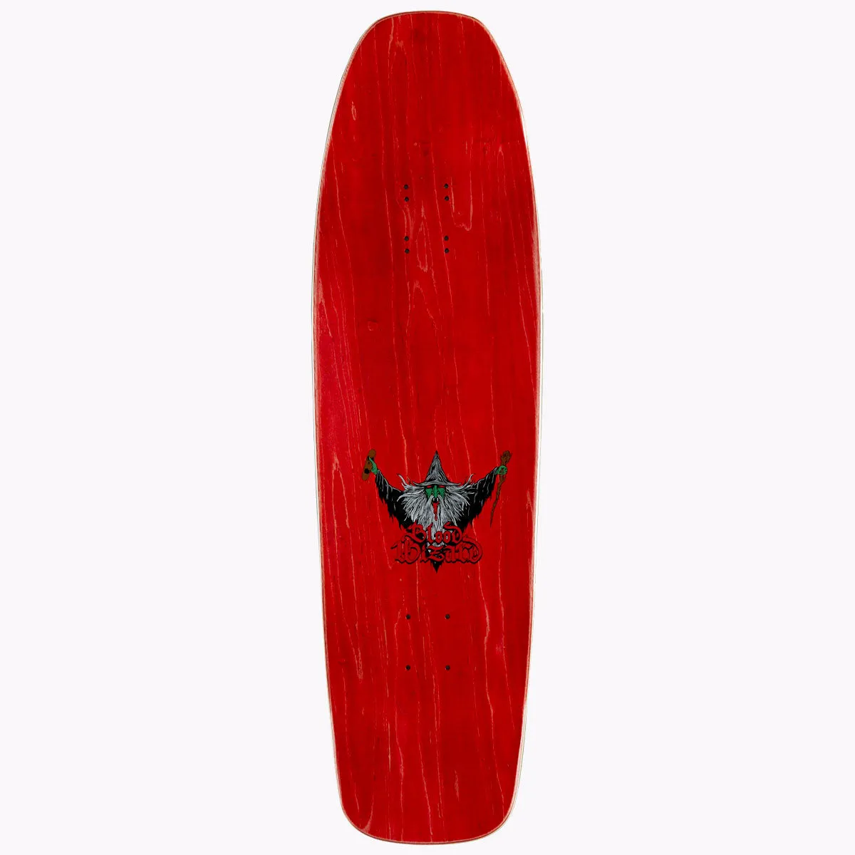 Blood Wizard Flying Wizard Shaped Skateboard Complete - Assorted Stains - 9.25"