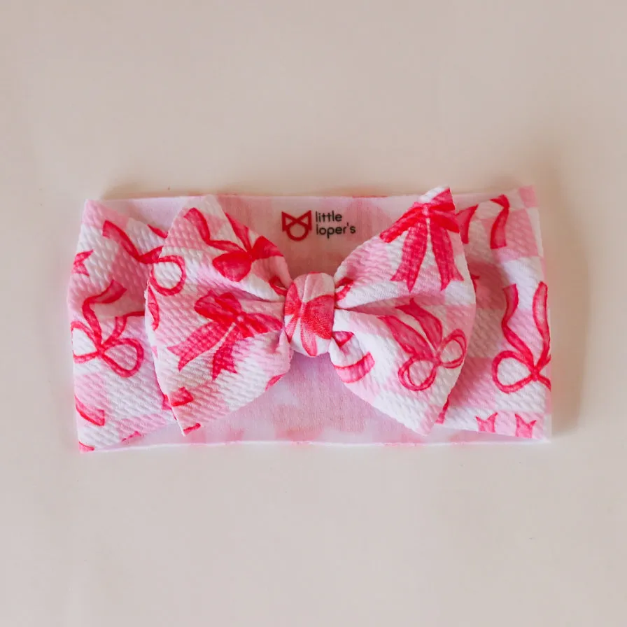 Bows and Checkers Headwrap