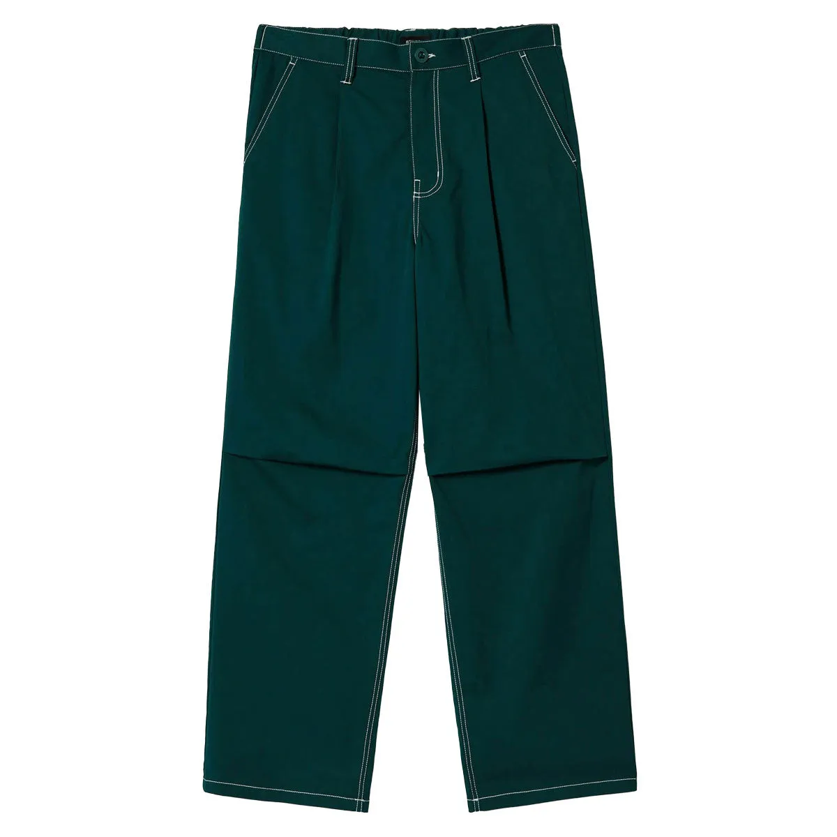 Brixton Baggy Skate Pants - Deep Emerald