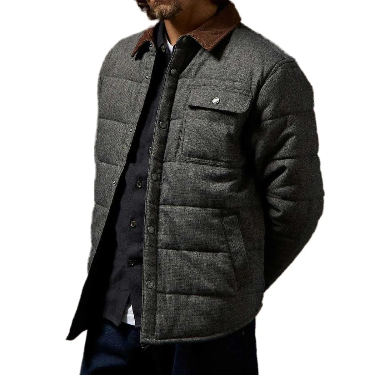 Brixton Cass Menswear Jacket - Mixed Tweed