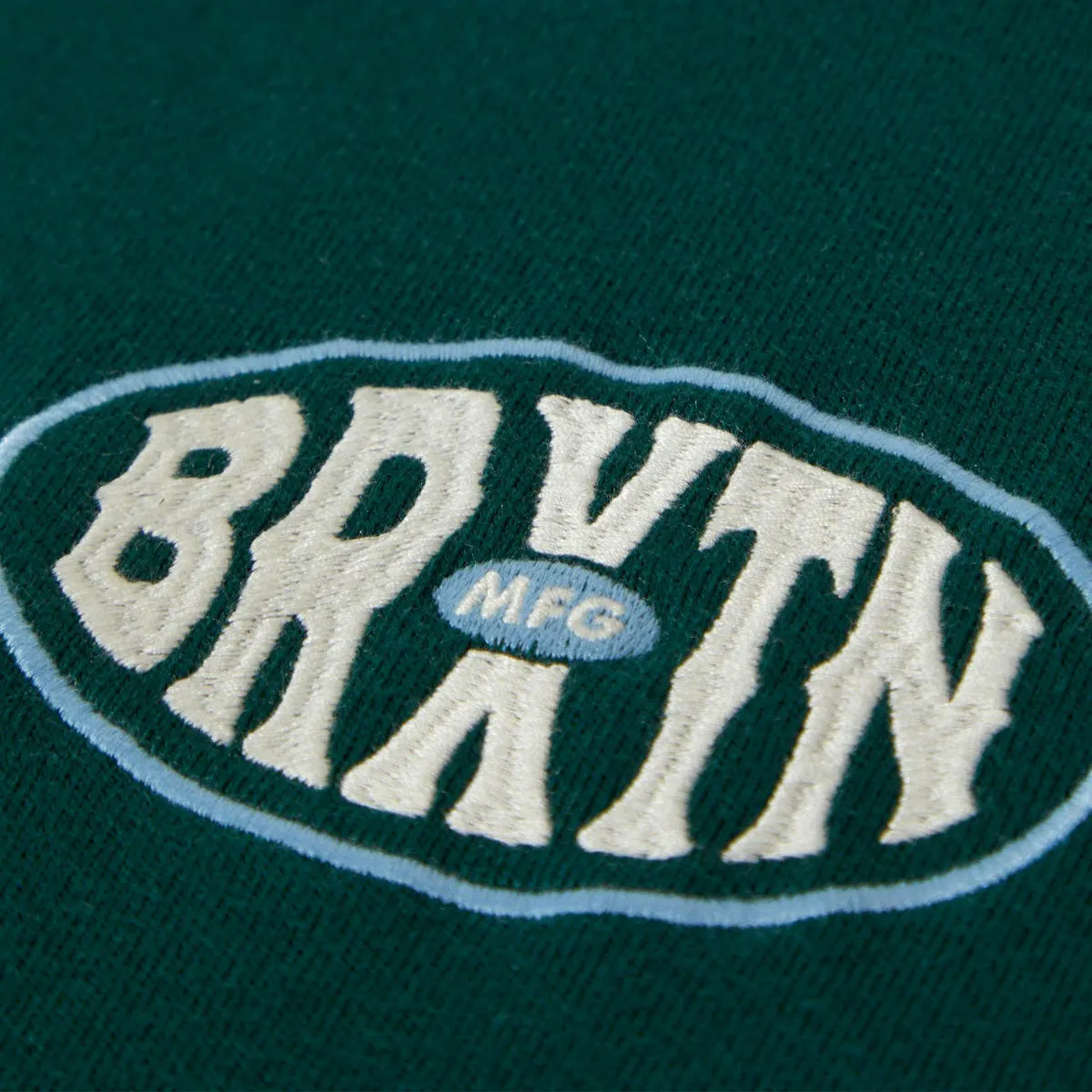 Brixton Largo Heavyweight Relaxed T-Shirt - Deep Emerald Classic Wash