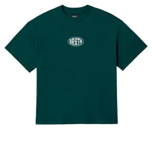 Brixton Largo Heavyweight Relaxed T-Shirt - Deep Emerald Classic Wash