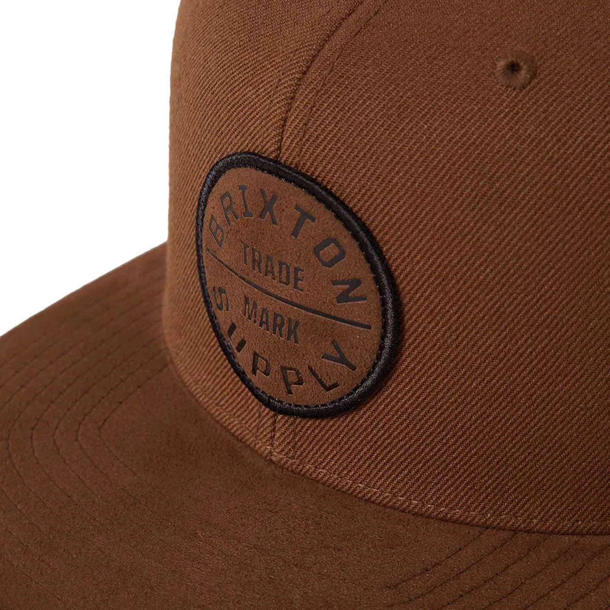Brixton Oath III Snapback Hat - Coffee/Coffee