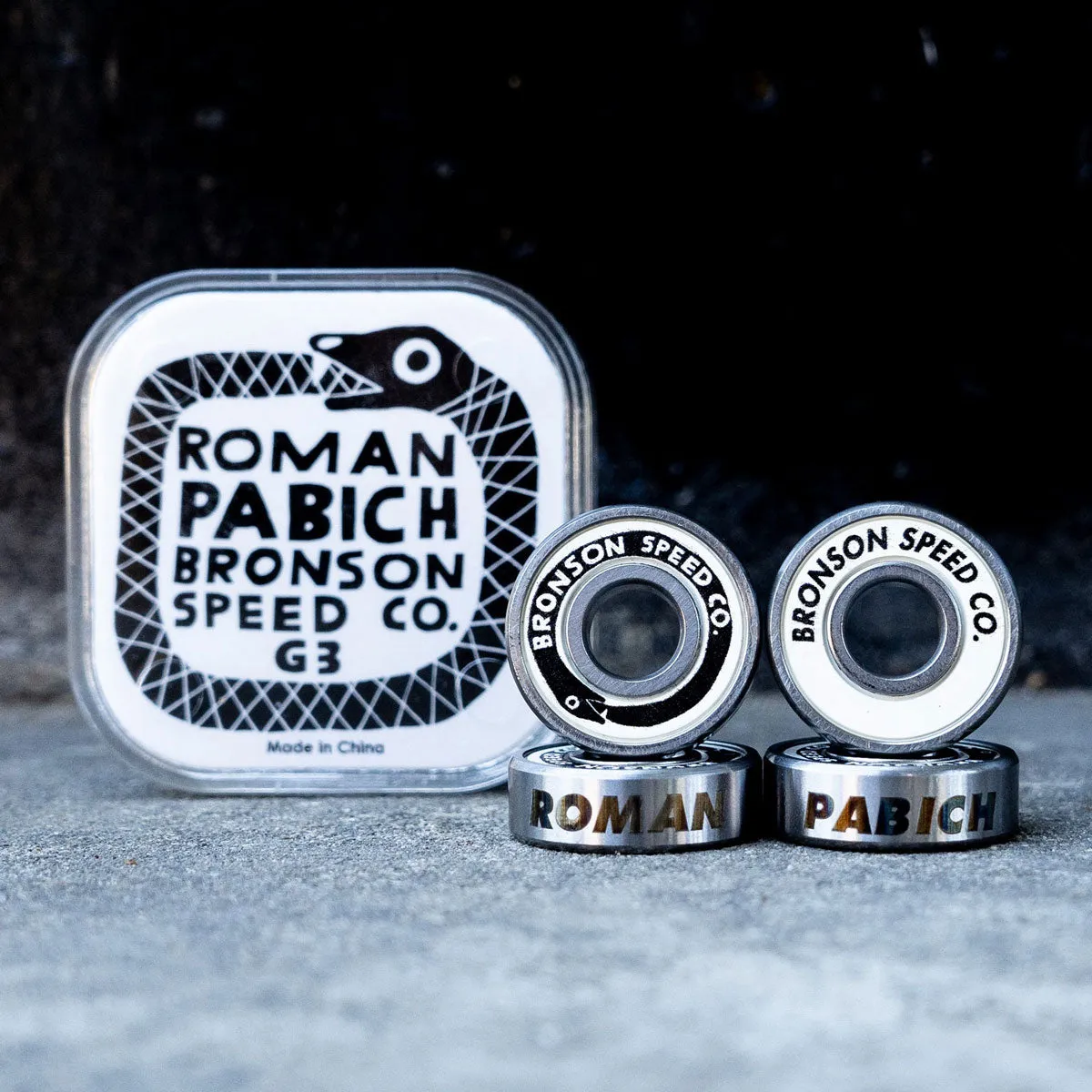 Bronson Roman Pabich Pro G3 Bearings - White