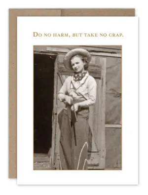 Card Take No Crap Birthday