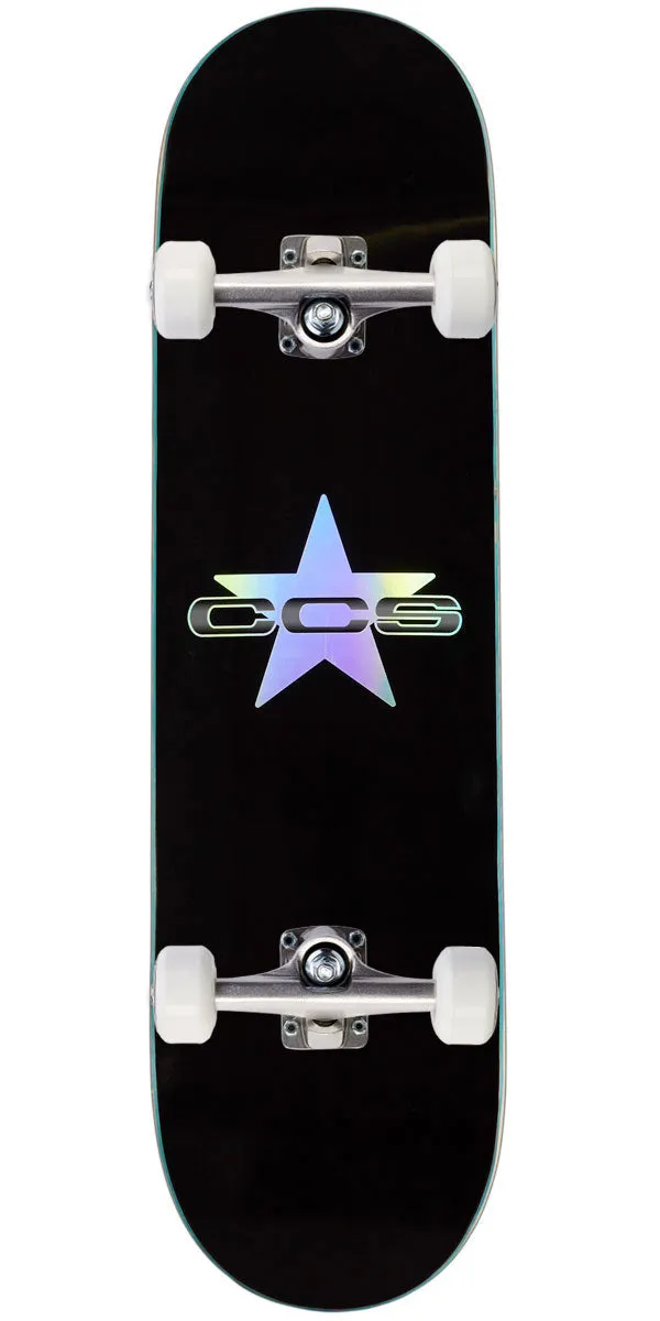 CCS 97 Star Skateboard Complete - Holographic/Black - 7.75"