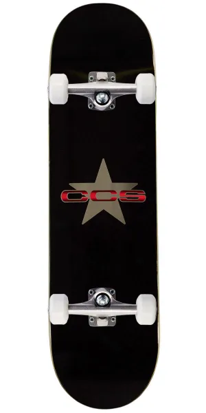CCS 97 Star Skateboard Complete - Silver/Red - 7.00"