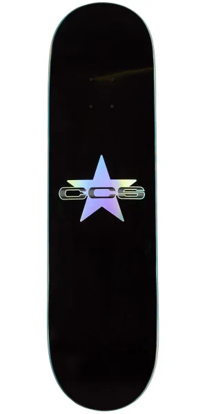 CCS 97 Star Skateboard Deck - Holographic/Black - 7.25"