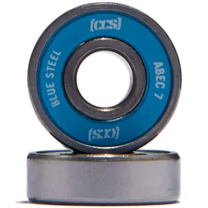 CCS Blue Steel Abec 7 Skateboard Bearings - Packaged