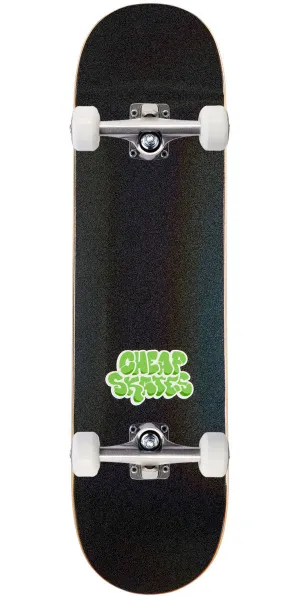 CCS Cheap Skates Tag Glitter Skateboard Complete - Black