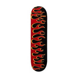 CCS Flames Mini Skateboard Deck - Black/Red - 7.00"