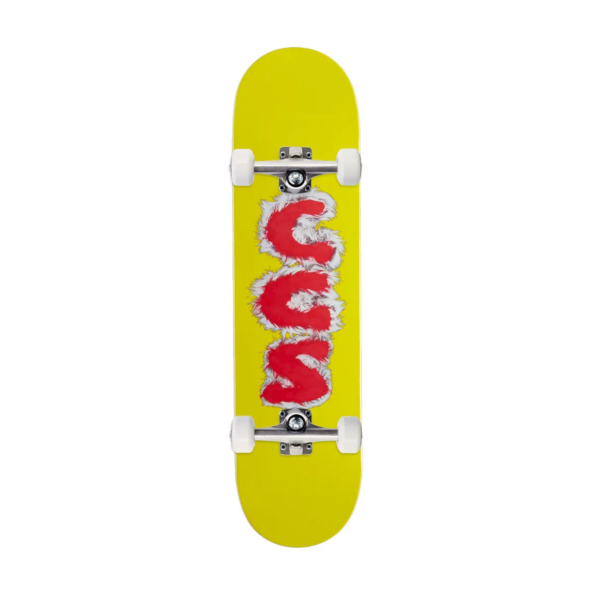 CCS Furry Letters Mini Skateboard Complete - Yellow