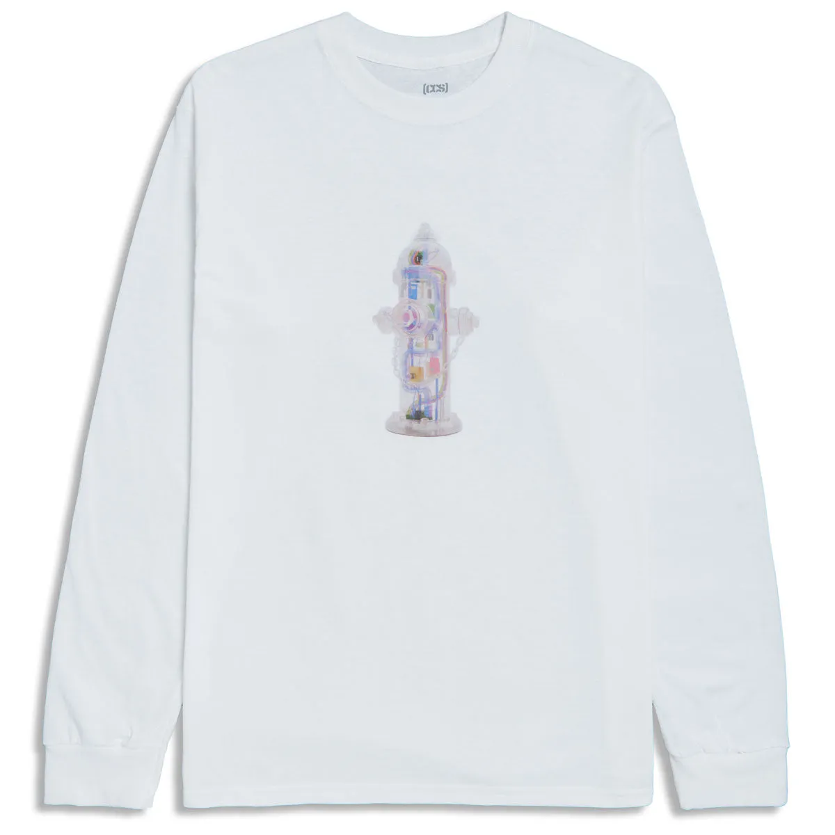 CCS Going Clear Hydrant Long Sleeve T-Shirt - White - XL