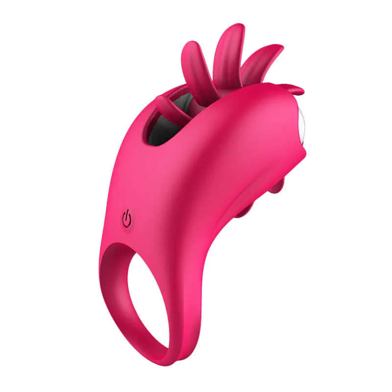 Come Closer Clit Spinner | Cock Ring | 2 in 1 Vibrating | Tongue Licking