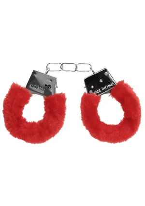 Come Closer Red Furry Cuffs | Fetish | Couples