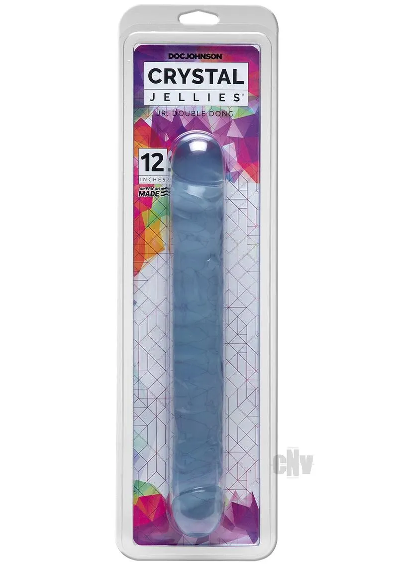 Crystal Jellies Jr Double Dong Clear 12