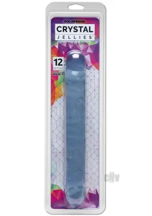 Crystal Jellies Jr Double Dong Clear 12
