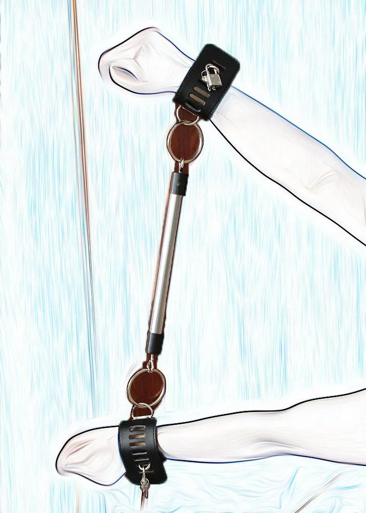 Detachable Faux Leather Handcuffs and Shackles