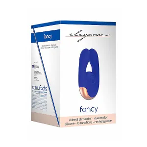 Elegance Fancy Dual Motor Clitoral Stimulator - Blue