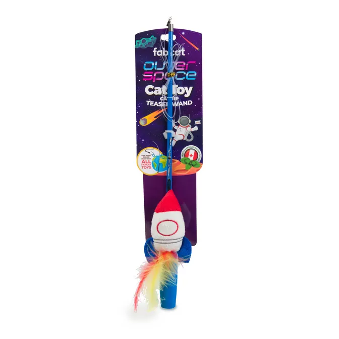 fabdog Outer Space Teaser Cat Toy