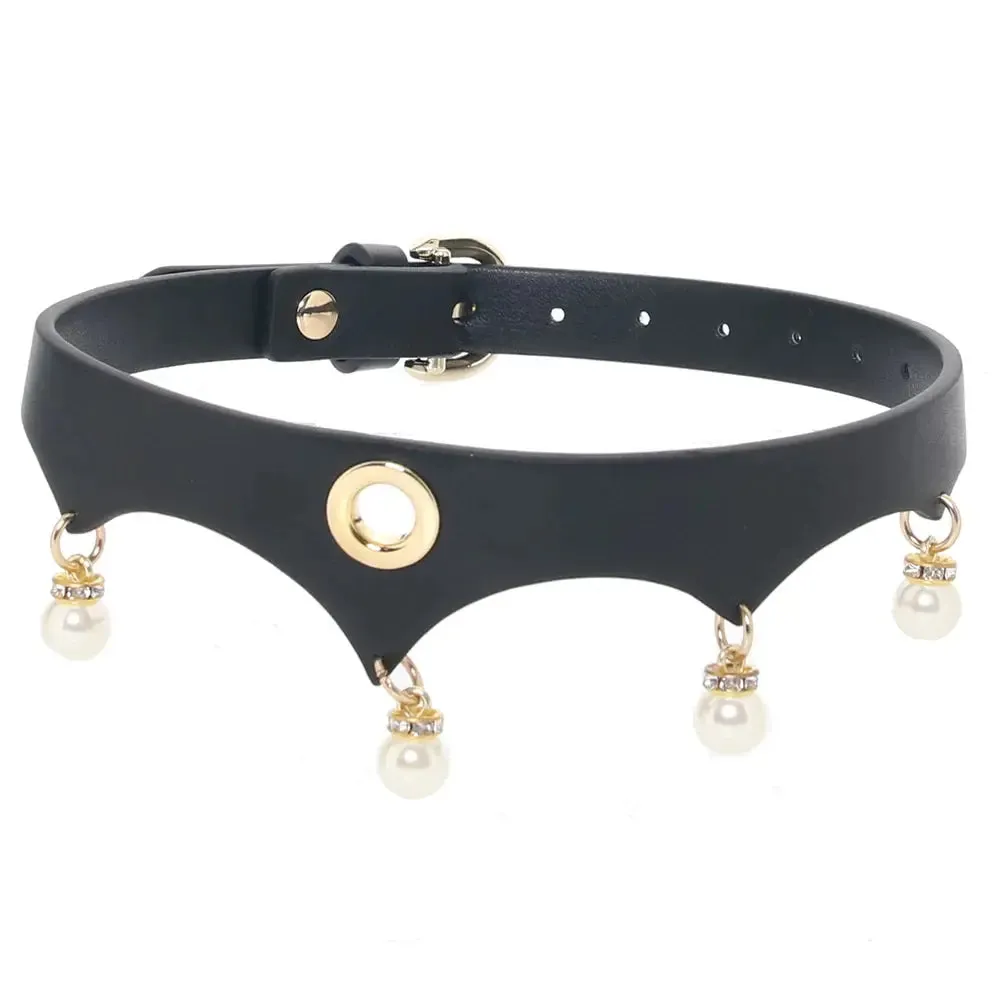 Fetish & Fashion Jezebel Collar Black BDSM Collar