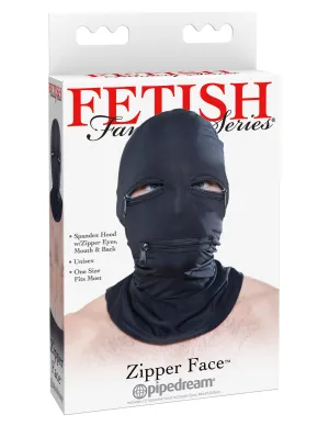 Fetish Fantasy Series - Zipper Face Hood