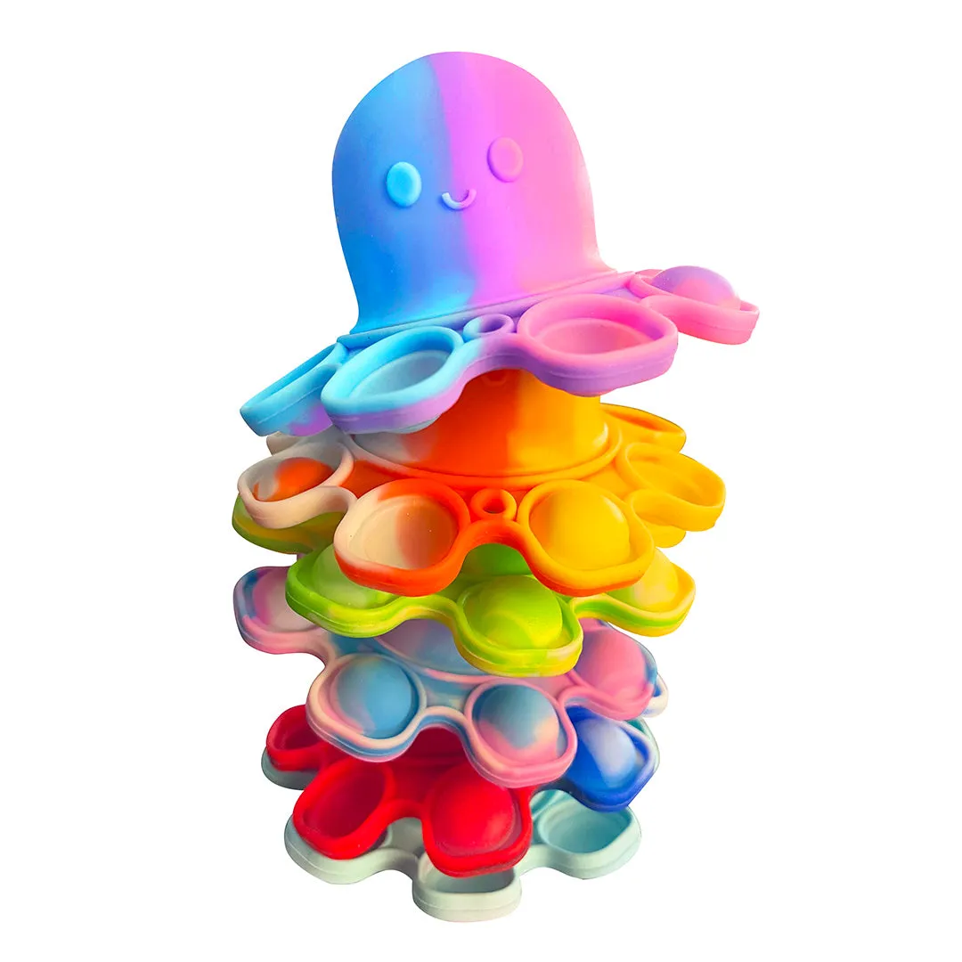 Fidget Pop Reversible Octopus Toy - 24 Pieces Per Retail Ready Display 22807
