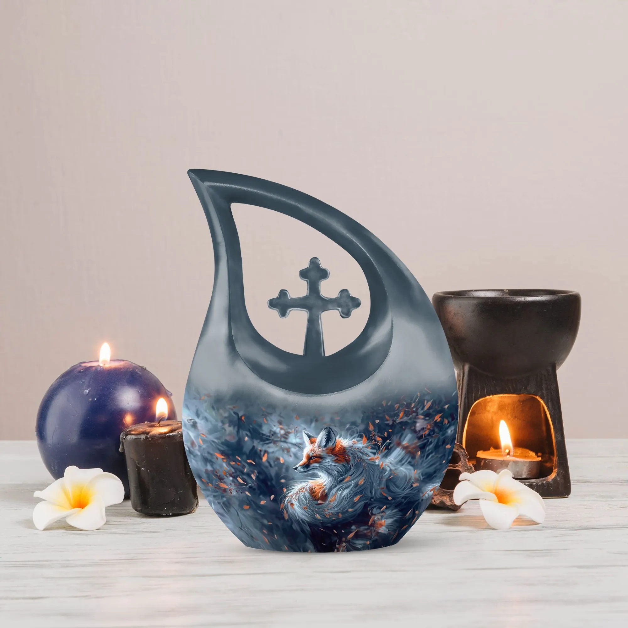 Fox Urn For Memorial :Affordable Cremation Urn For Human Ashes